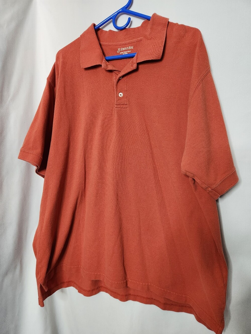 St. John's Bay Men’s 2XL Tall Orange Polo Shirt